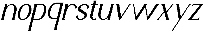 Calvarra Italic otf (400) Font LOWERCASE