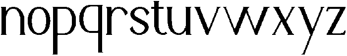 Calvarra otf (400) Font LOWERCASE