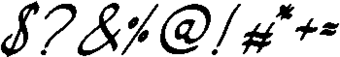 Camarali otf (400) Font OTHER CHARS