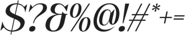 Camarine Italic otf (400) Font OTHER CHARS