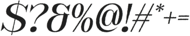 Camarine Rough Italic otf (400) Font OTHER CHARS