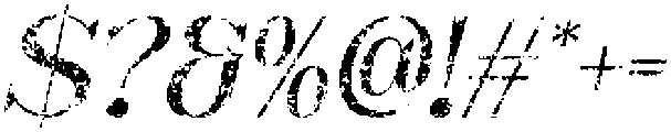 Camarine Stamp Italic otf (400) Font OTHER CHARS
