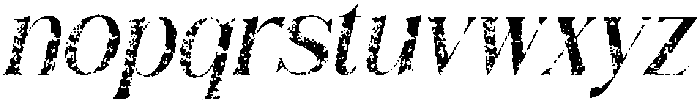 Camarine Stamp Italic otf (400) Font LOWERCASE