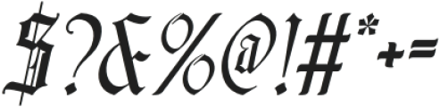 Cambrine Italic otf (400) Font OTHER CHARS