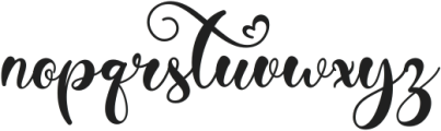 Camelia Butterfly ttf (400) Font LOWERCASE