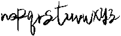 Camerta Signature Regular otf (400) Font LOWERCASE