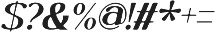 Cameuron Italic otf (400) Font OTHER CHARS