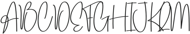 Camilla Calligraph Regular otf (400) Font UPPERCASE