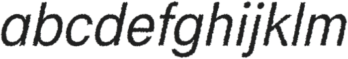 CampenoRough-Italic otf (400) Font LOWERCASE