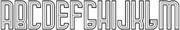 Campus inline and outline FX otf (400) Font UPPERCASE