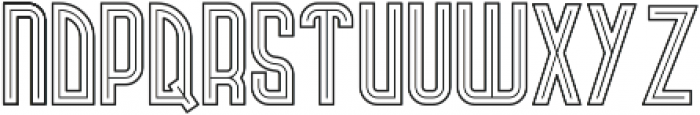 Campus inline and outline FX otf (400) Font LOWERCASE
