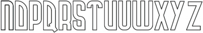 Campus outline FX otf (400) Font LOWERCASE