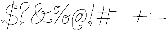 Canal Cursive Regular otf (400) Font OTHER CHARS