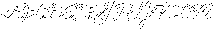 Canal Cursive Regular otf (400) Font UPPERCASE