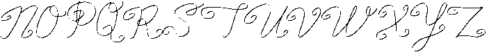 Canal Cursive Regular otf (400) Font UPPERCASE