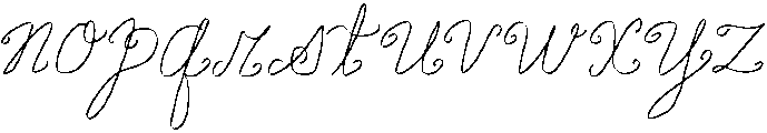 Canal Cursive Regular otf (400) Font LOWERCASE