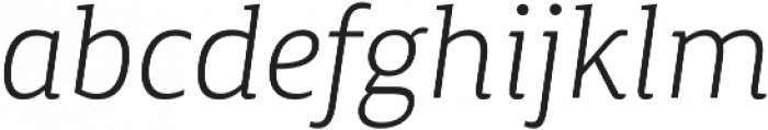 Canberra FY Light Italic otf (300) Font LOWERCASE