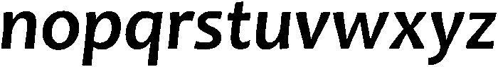 Candara ttf (400) Font LOWERCASE