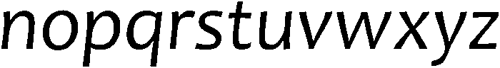 Candara ttf (400) Font LOWERCASE