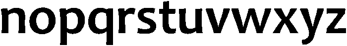 Candara ttf (400) Font LOWERCASE