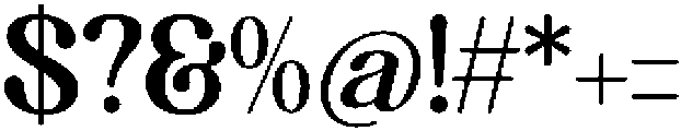 Candle Midnight otf (400) Font OTHER CHARS