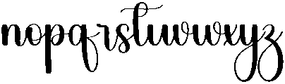 Candle Regular otf (400) Font LOWERCASE