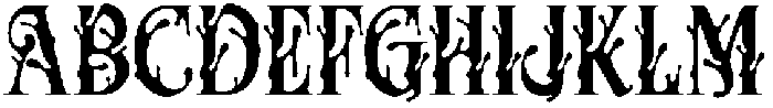 Candle Shlop Regular otf (400) Font UPPERCASE