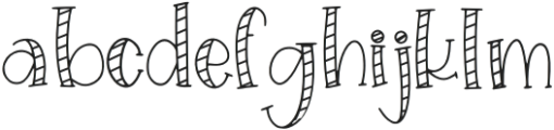 Candy Cane Cutie otf (400) Font LOWERCASE