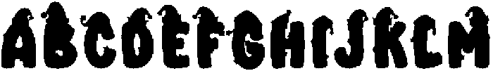 Candy Cane Elf Regular otf (400) Font UPPERCASE