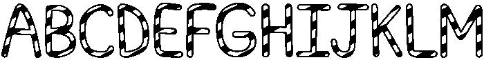 Candy Cane Regular otf (400) Font UPPERCASE