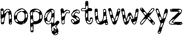 Candy Cane Regular otf (400) Font LOWERCASE