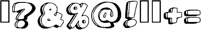 Candy Color Regular otf (400) Font OTHER CHARS