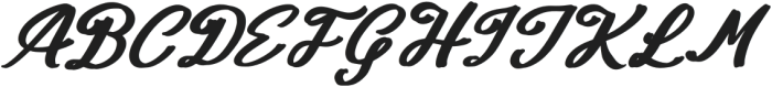 Candy Italic otf (400) Font UPPERCASE