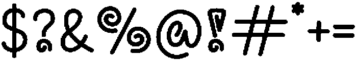 Candy Roll Regular otf (400) Font OTHER CHARS
