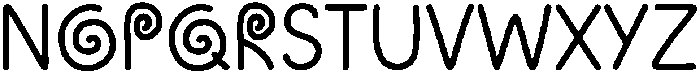 Candy Roll Regular otf (400) Font UPPERCASE
