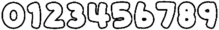 Candy Soda Outline otf (400) Font OTHER CHARS