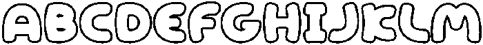 Candy Soda Outline otf (400) Font UPPERCASE