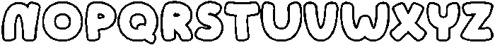 Candy Soda Outline otf (400) Font UPPERCASE