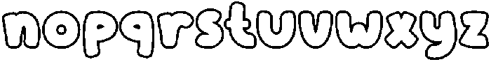 Candy Soda Outline otf (400) Font LOWERCASE