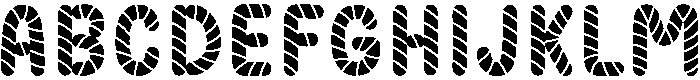 Candy cane Regular otf (400) Font UPPERCASE