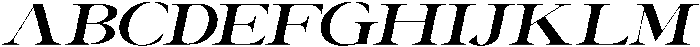Canella Bold Expanded Italic otf (700) Font UPPERCASE