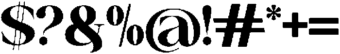 Canella Bold otf (700) Font OTHER CHARS