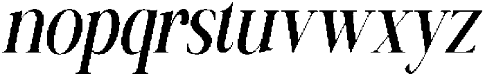 Canella Condensed Italic otf (400) Font LOWERCASE