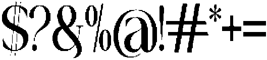 Canella Condensed otf (400) Font OTHER CHARS
