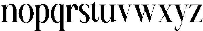 Canella Condensed otf (400) Font LOWERCASE