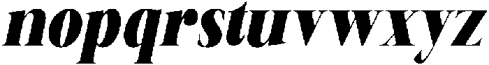 Canella Extra Bold Condensed Italic otf (700) Font LOWERCASE