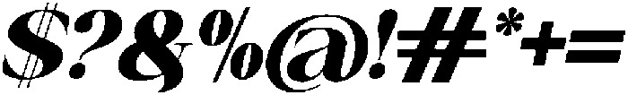 Canella Extra Bold Italic otf (700) Font OTHER CHARS