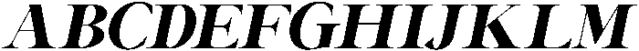 Canella Extra Bold Italic otf (700) Font UPPERCASE