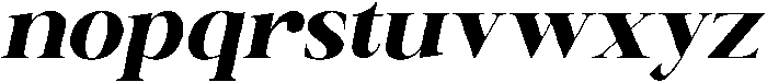 Canella Extra Bold Italic otf (700) Font LOWERCASE