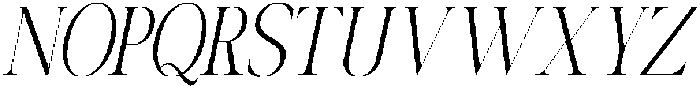 Canella Extra Light Condensed Italic otf (200) Font UPPERCASE